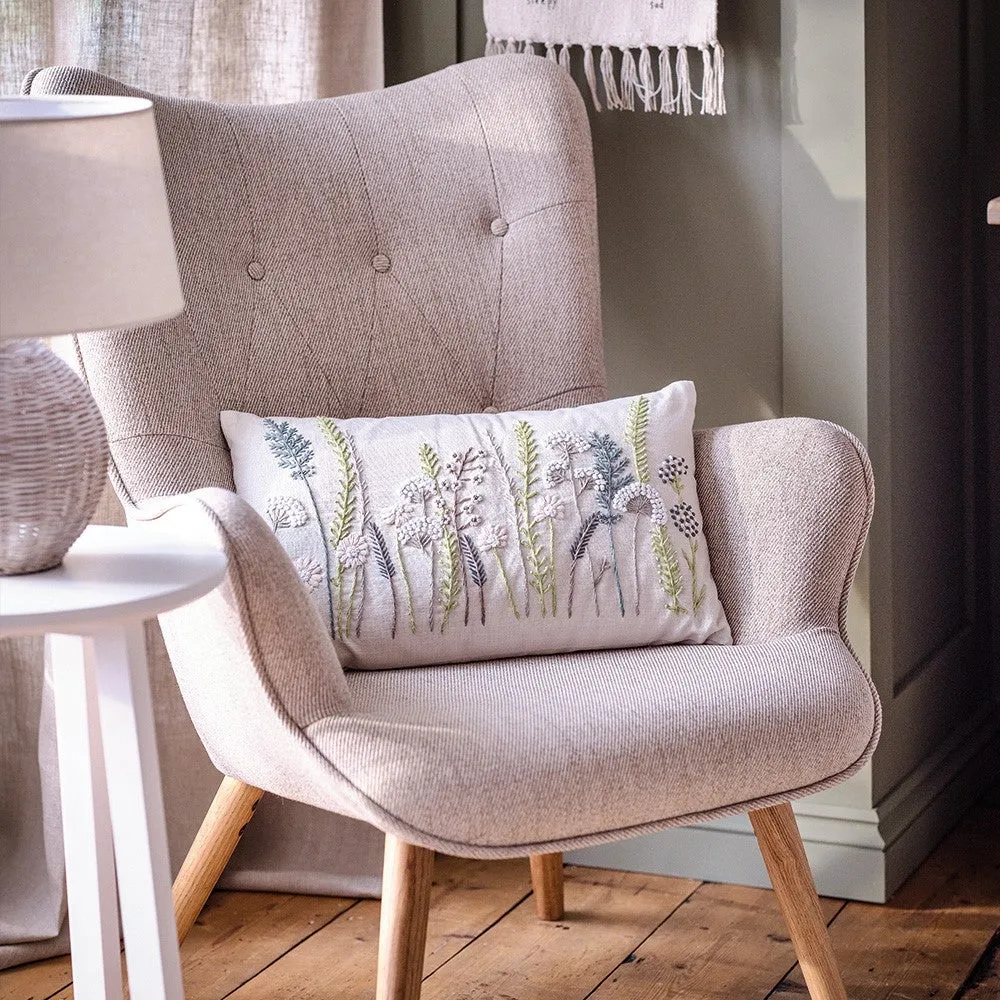 Chair and Footstool Set - Stone, Oak