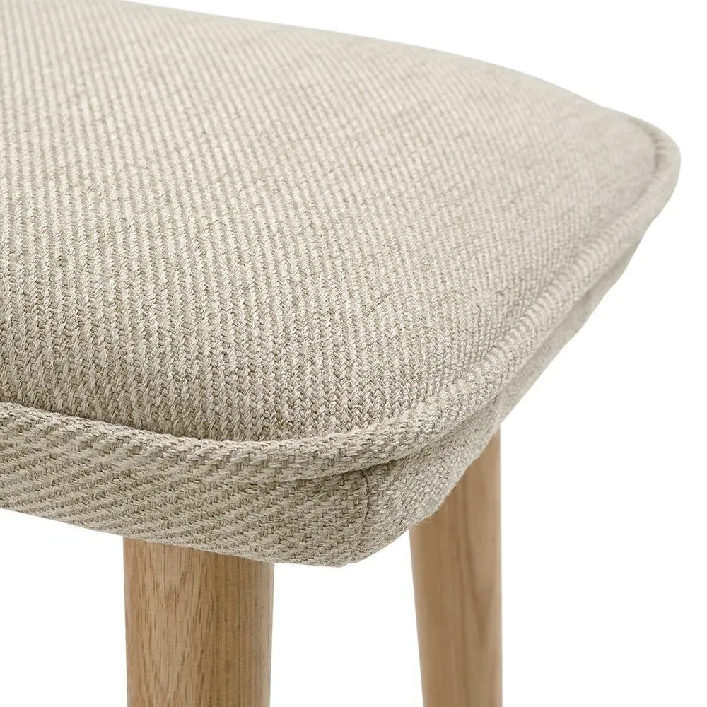 Chair and Footstool Set - Stone, Oak