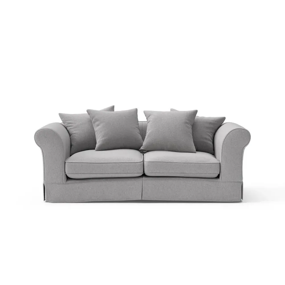 3-Seater Sofa with Removable Covers - Grey Marl image