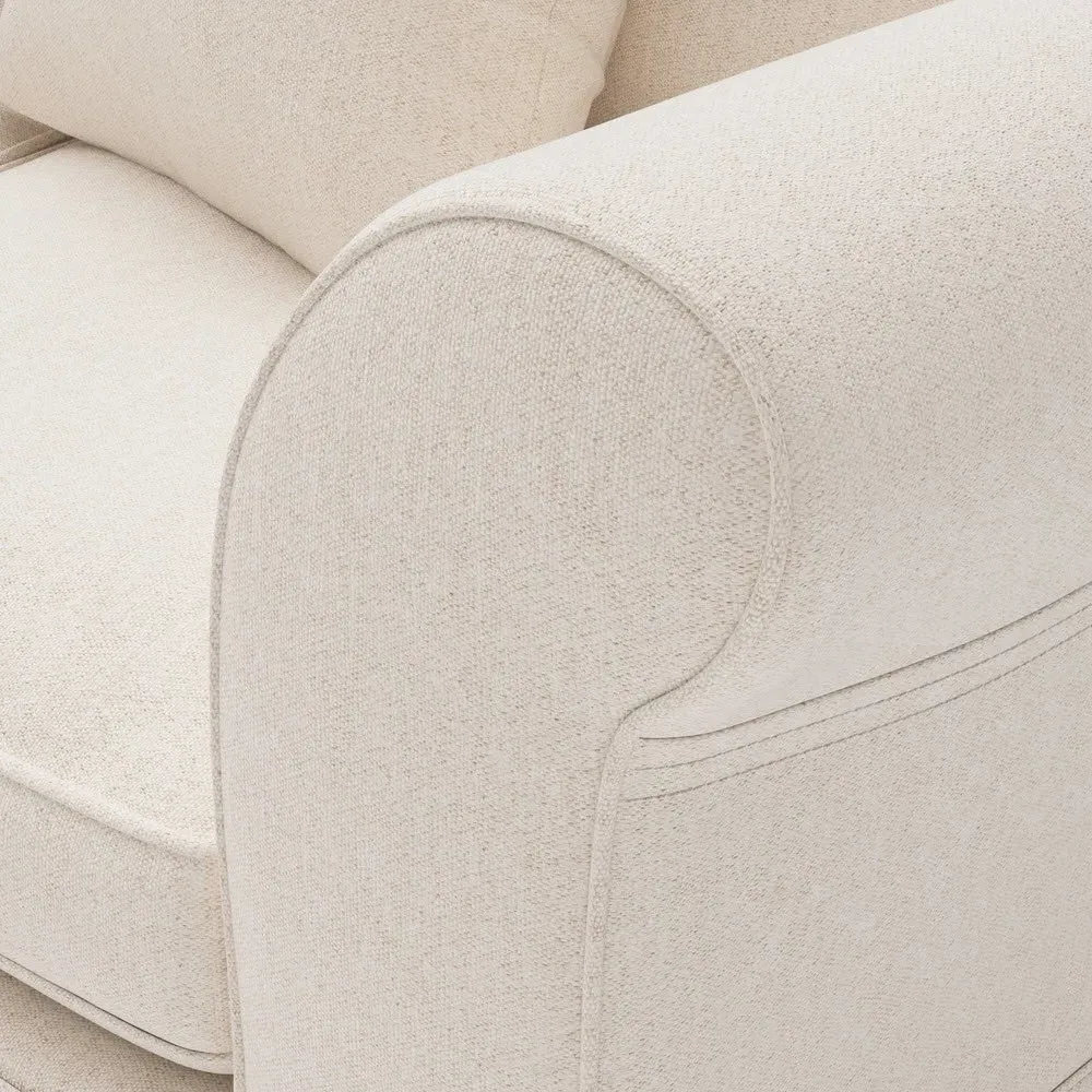 3-Seater Sofa with Removable Covers - Natural