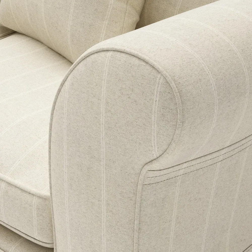 3-Seater Sofa with Removable Covers - Natural