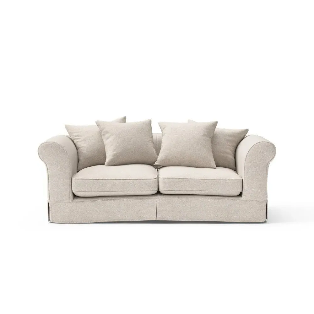 3-Seater Sofa with Removable Covers - Natural, House Weave