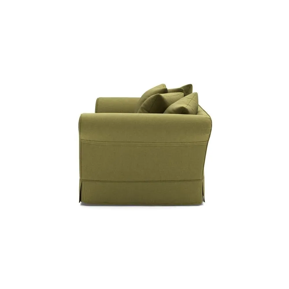 4-Seater Sofa - Green, House Linen Mix