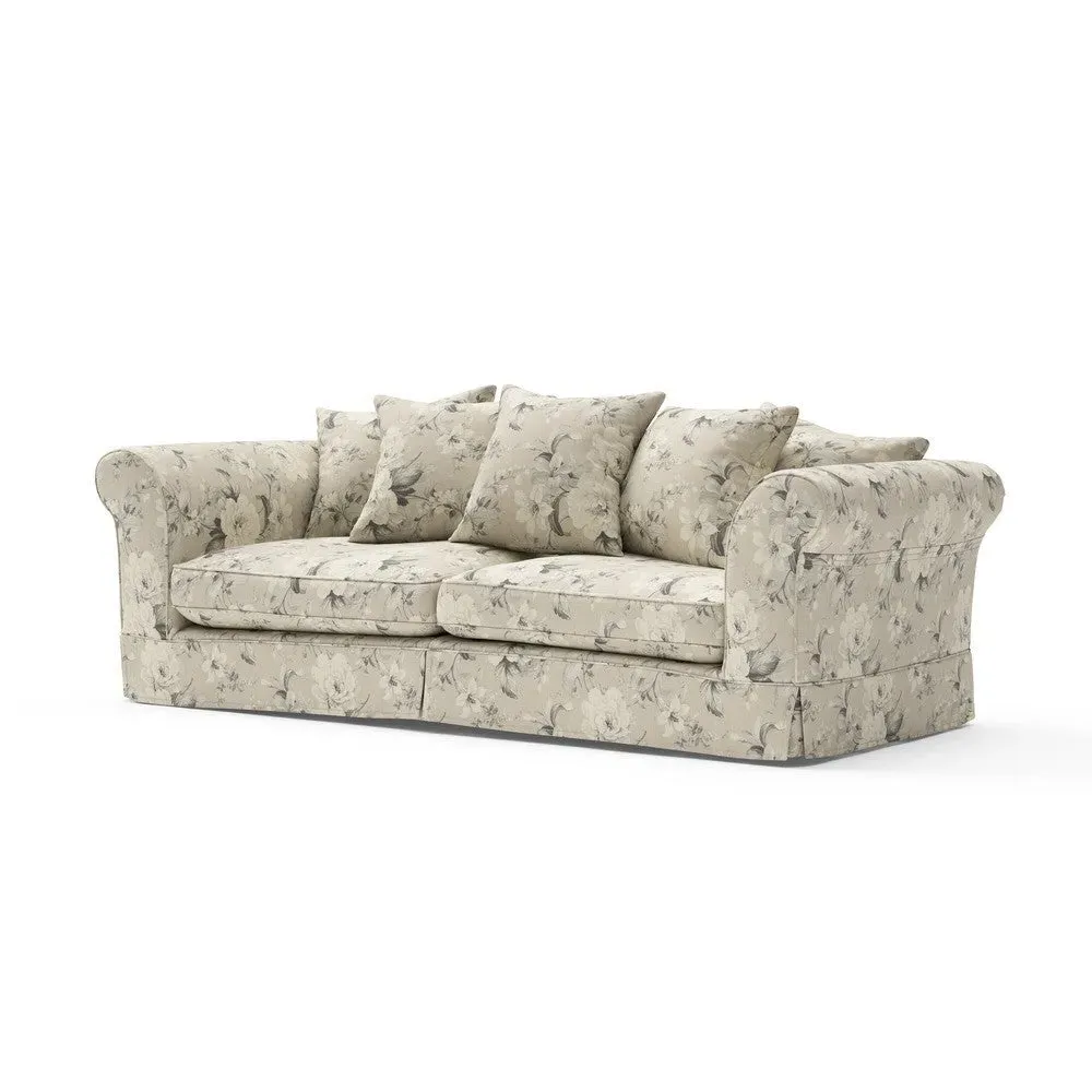4-Seater Sofa with Removable Covers - Clay, Broadway Floral