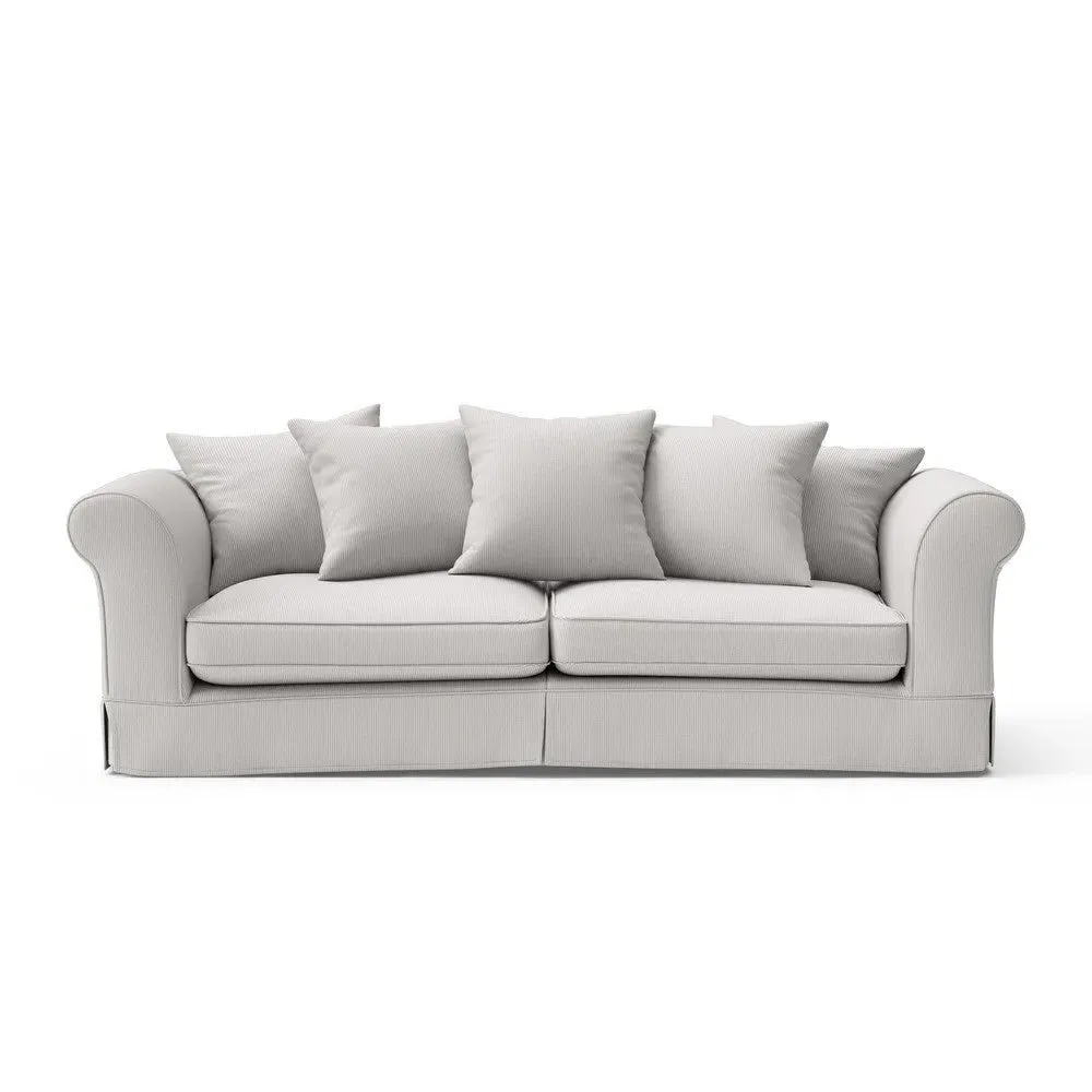 4-Seater Sofa with Removable Covers - Grey
