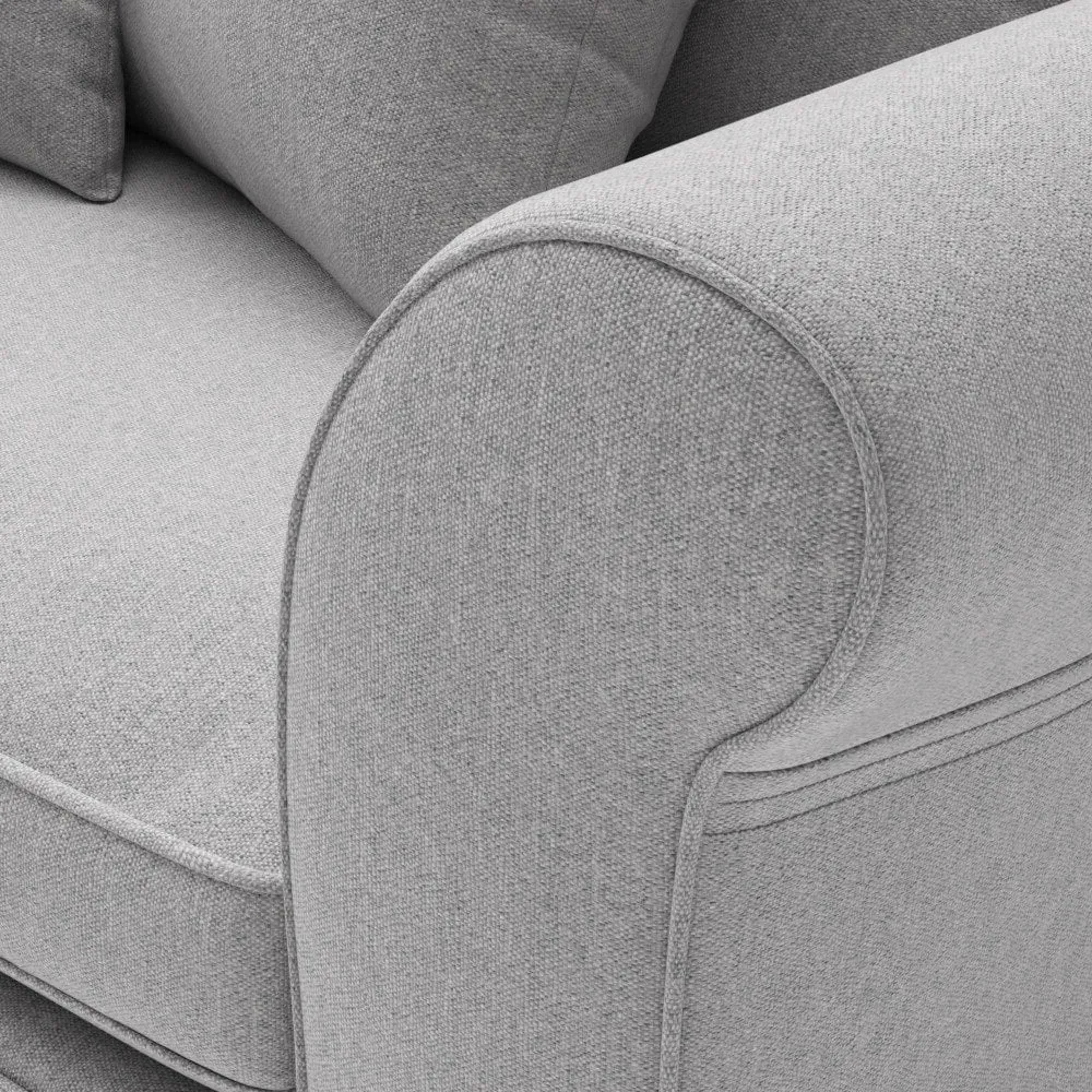 4-Seater Sofa with Removable Covers - Grey