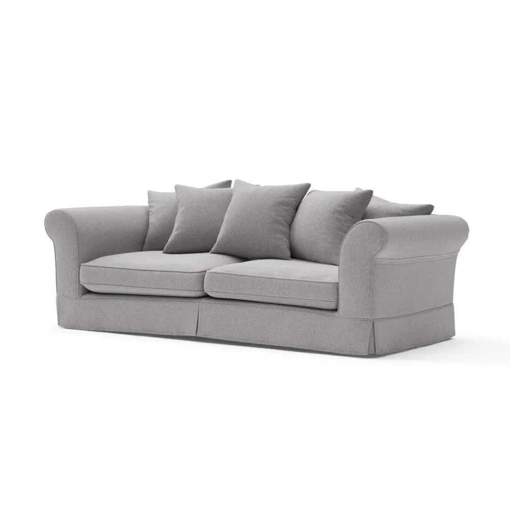 4-Seater Sofa with Removable Covers - Grey