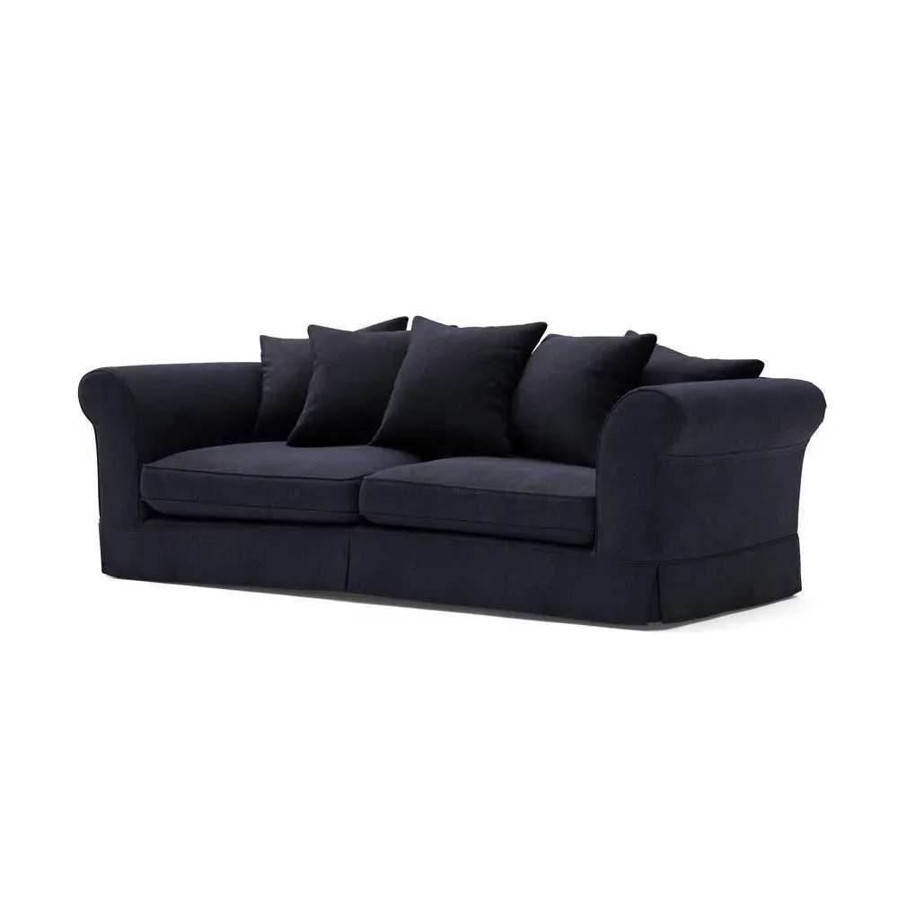 4-Seater Sofa with Removable Covers - Ink, Eco Chenille