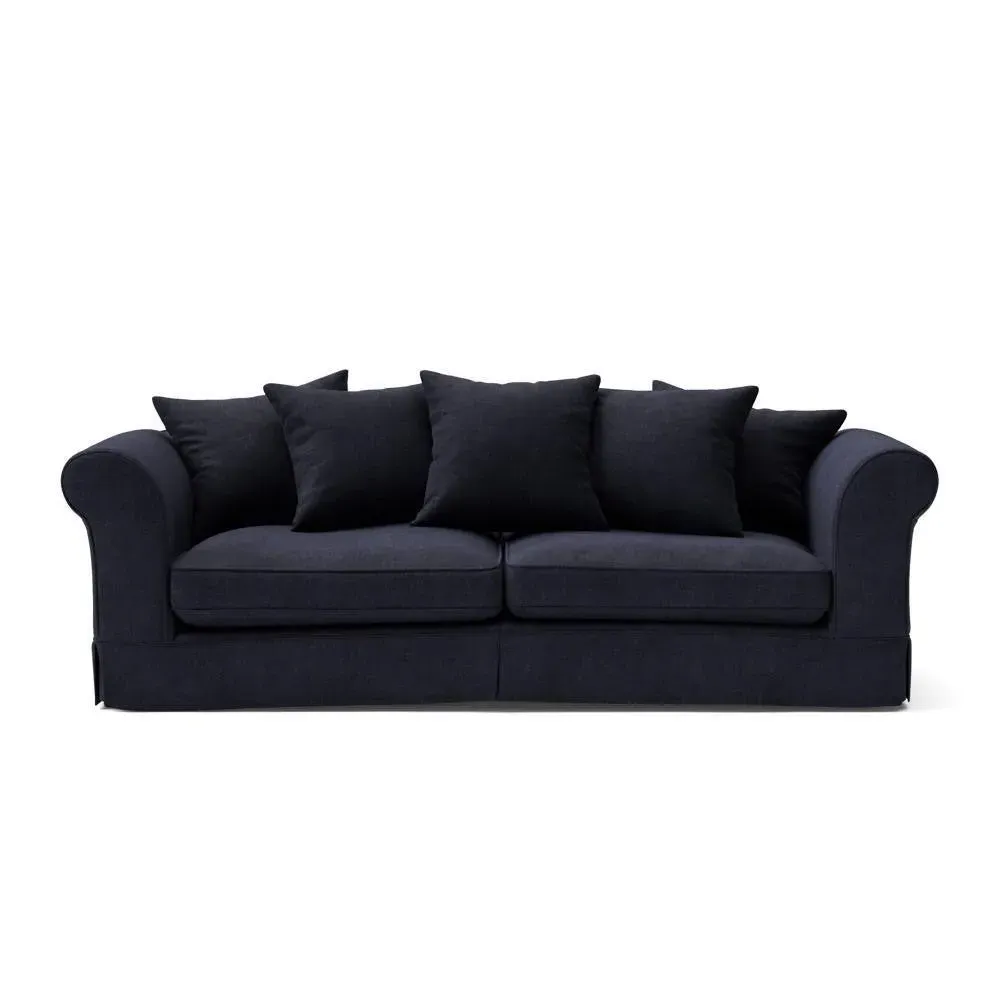 4-Seater Sofa with Removable Covers - Ink, Eco Chenille