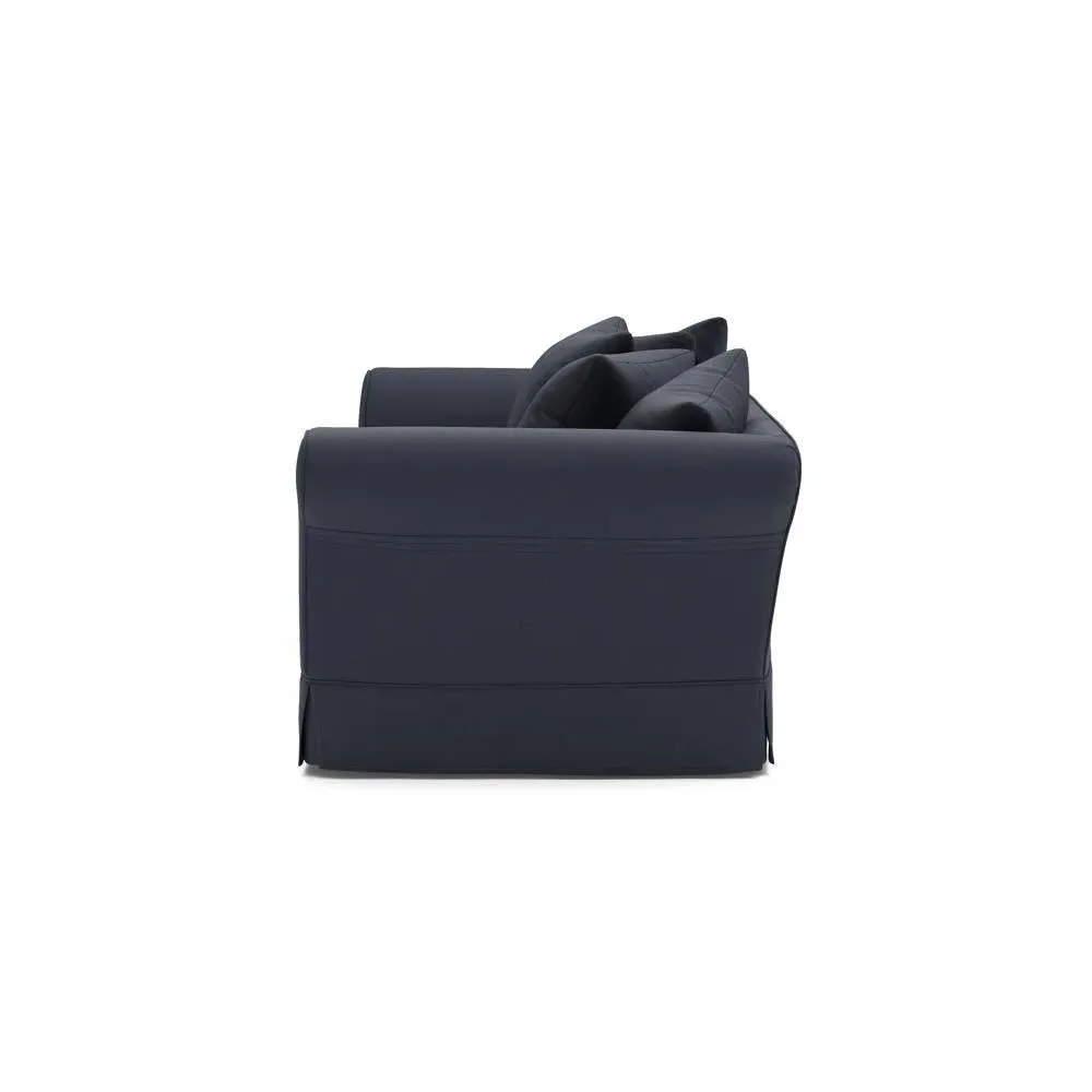 4-Seater Sofa with Removable Covers - Ink, House Linen Mix