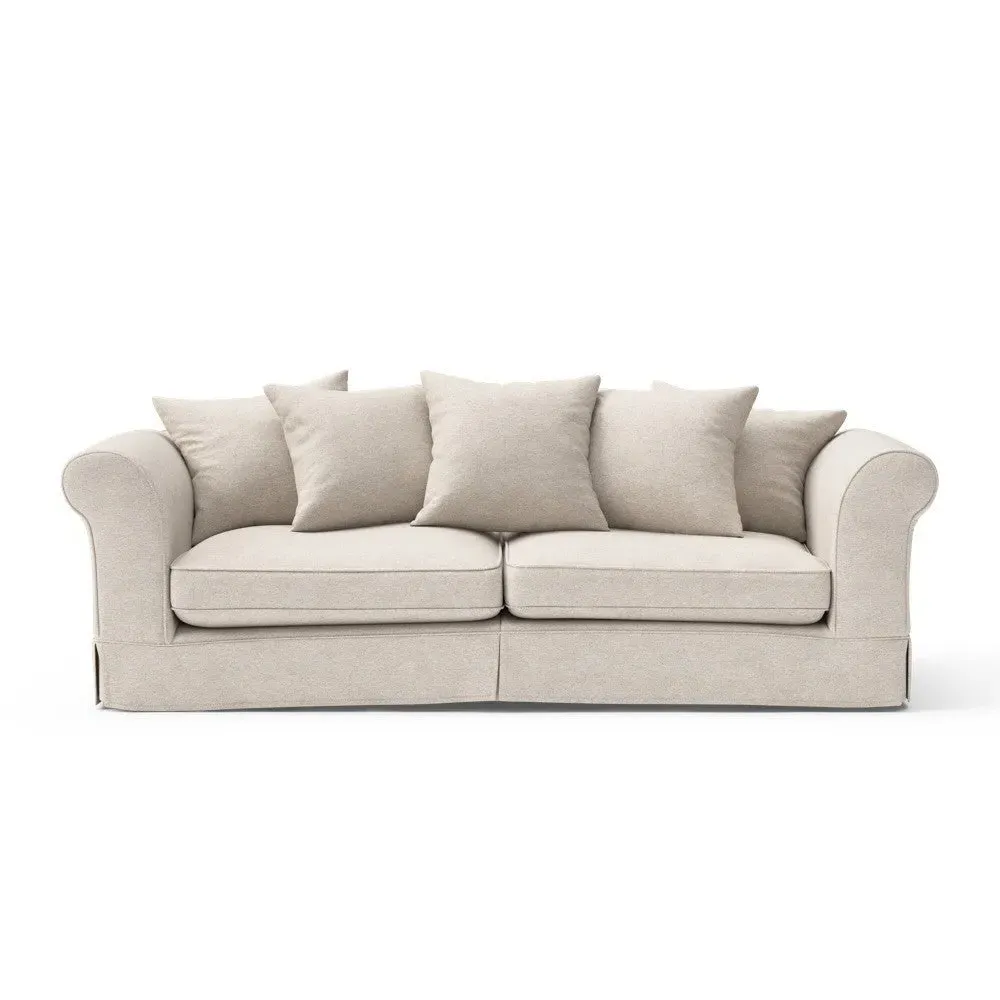 4-Seater Sofa with Removable Covers - Natural, House Weave