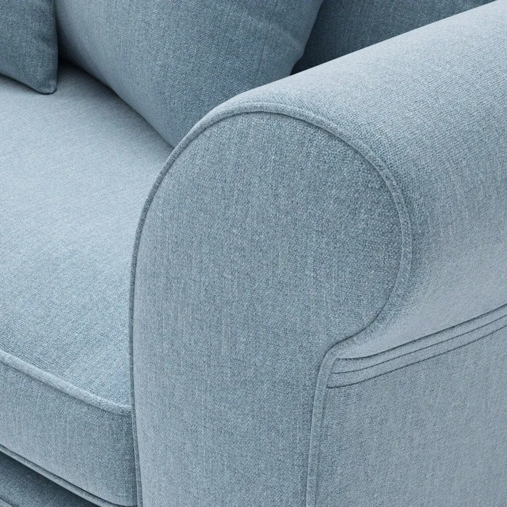 4-Seater Sofa with Removable Covers - Teal