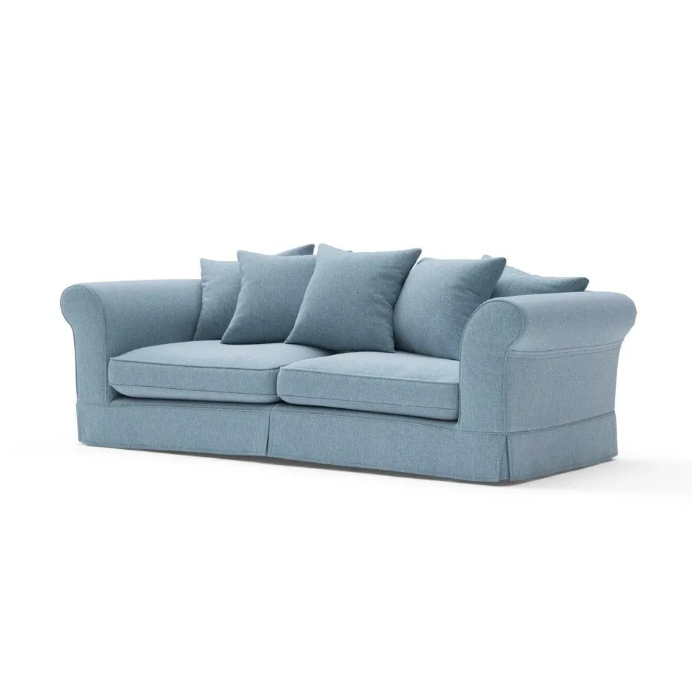 4-Seater Sofa with Removable Covers - Teal