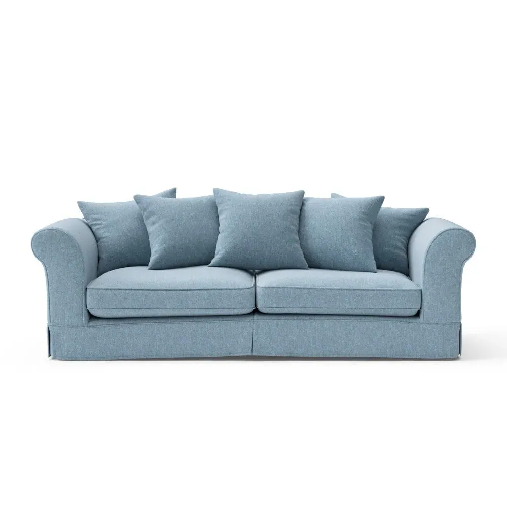 4-Seater Sofa with Removable Covers - Teal