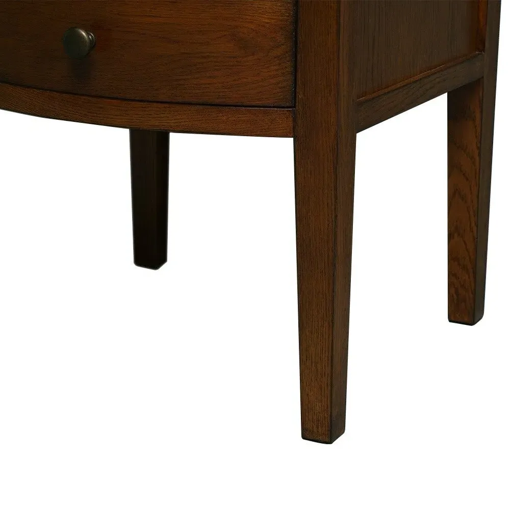 Winchcombe 2 Drawer Bedside Table with Tray - Brown, Oak