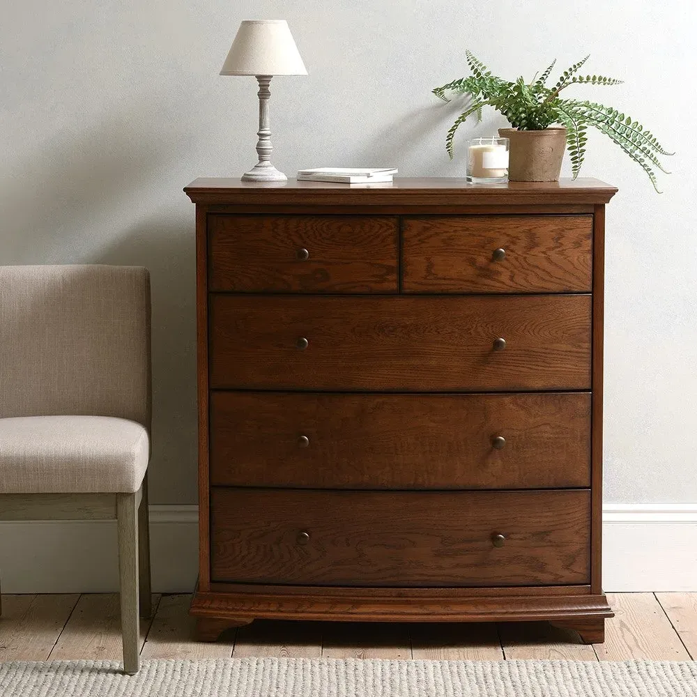 Winchcombe 5 Drawer Chest - Brown, Oak