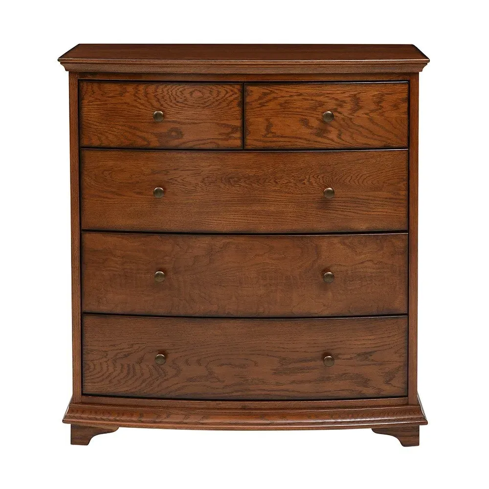 Winchcombe 5 Drawer Chest - Brown, Oak