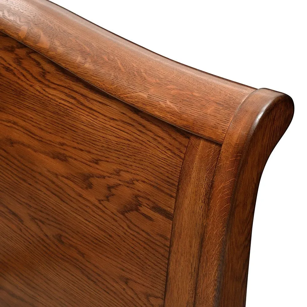 Winchcombe Double Sleigh Bed - Dark Oak