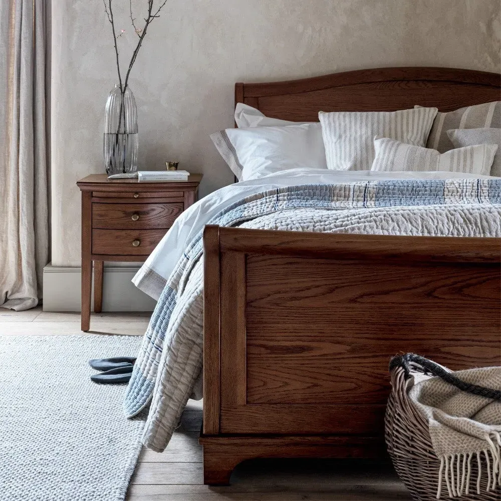 Winchcombe Double Sleigh Bed - Dark Oak image