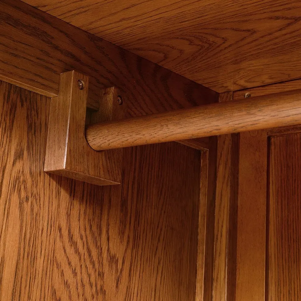 Winchcombe Double Wardrobe with Drawer - Dark Oak