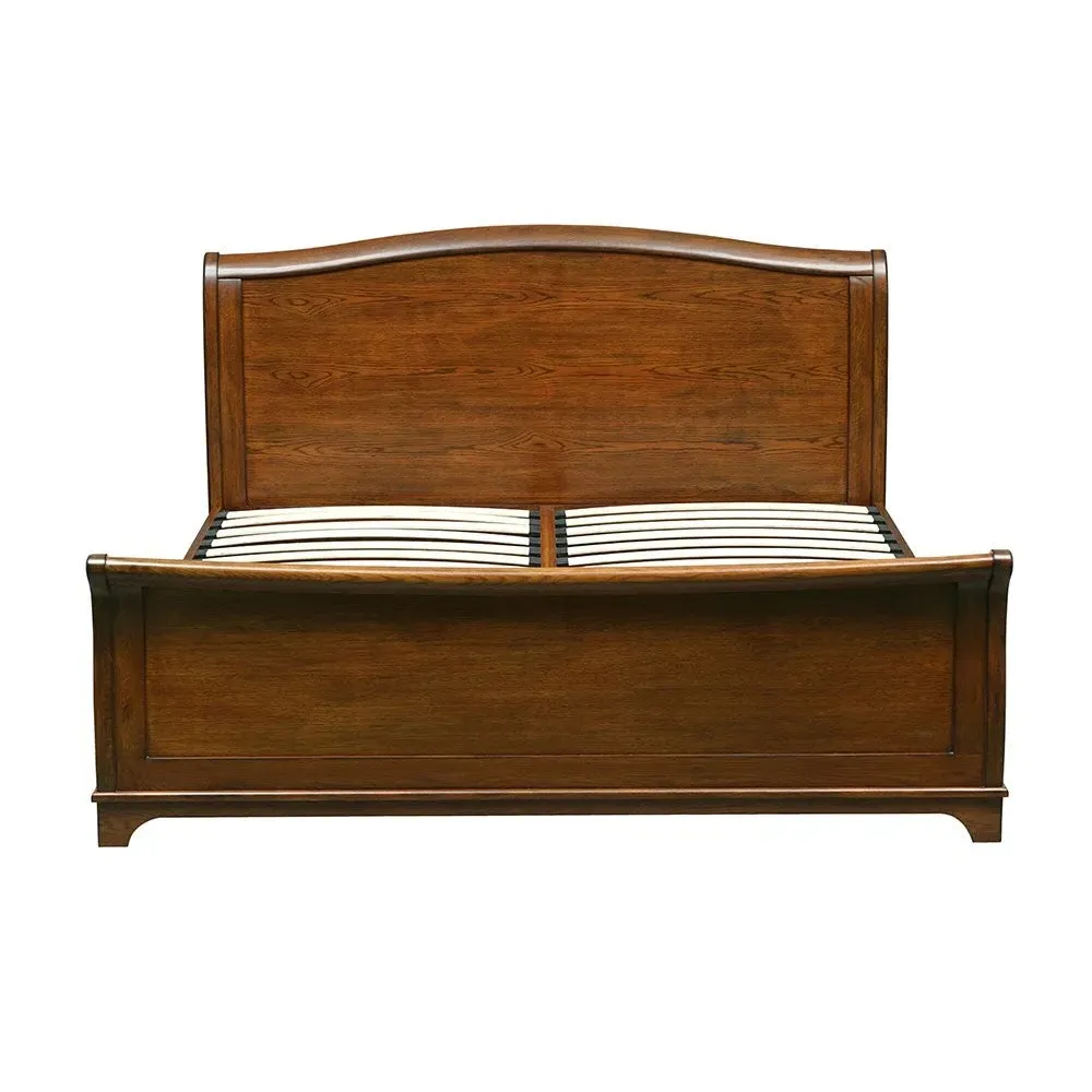 Winchcombe King Size Sleigh Bed - Dark Oak