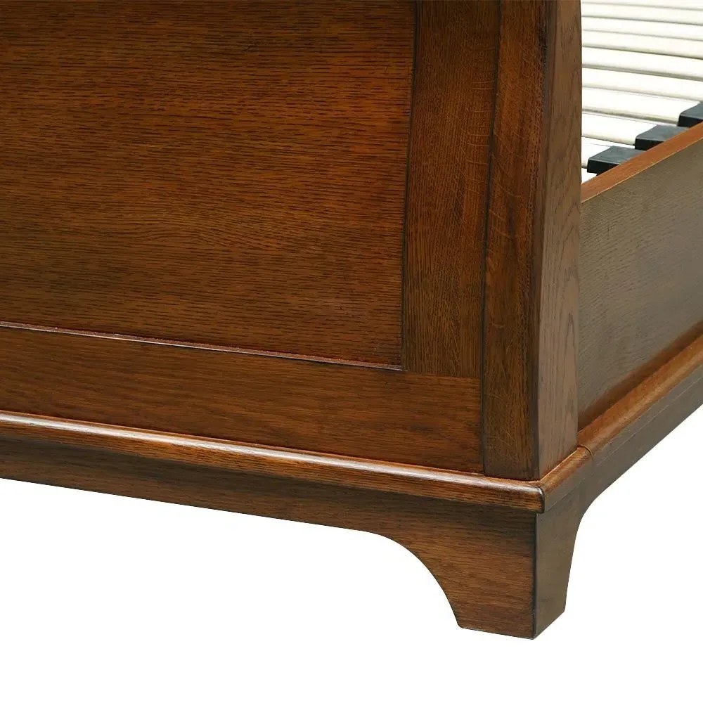 Winchcombe King Size Sleigh Bed - Dark Oak