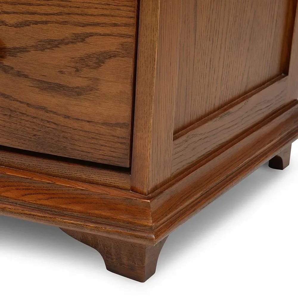 Winchcombe Low Wide 6 Drawer Chest - Brown, Oak