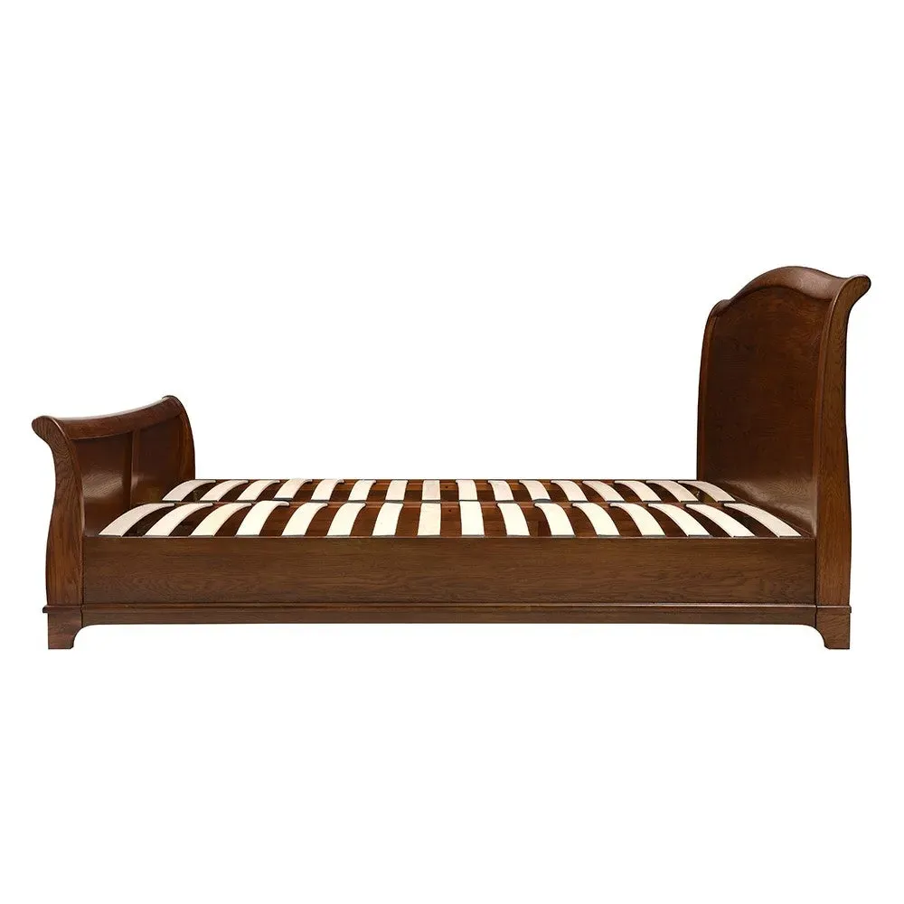 Winchcombe Super King Sleigh Bed - Brown, Oak