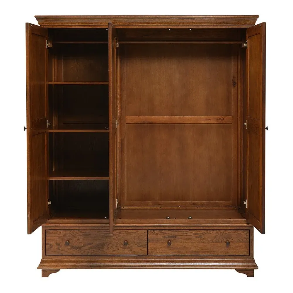 Winchcombe Triple Wardrobe - Dark Oak