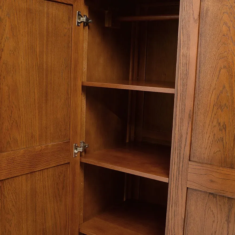 Triple Wardrobe with Storage - Dark Oak by The Cotswold Company, image 9
