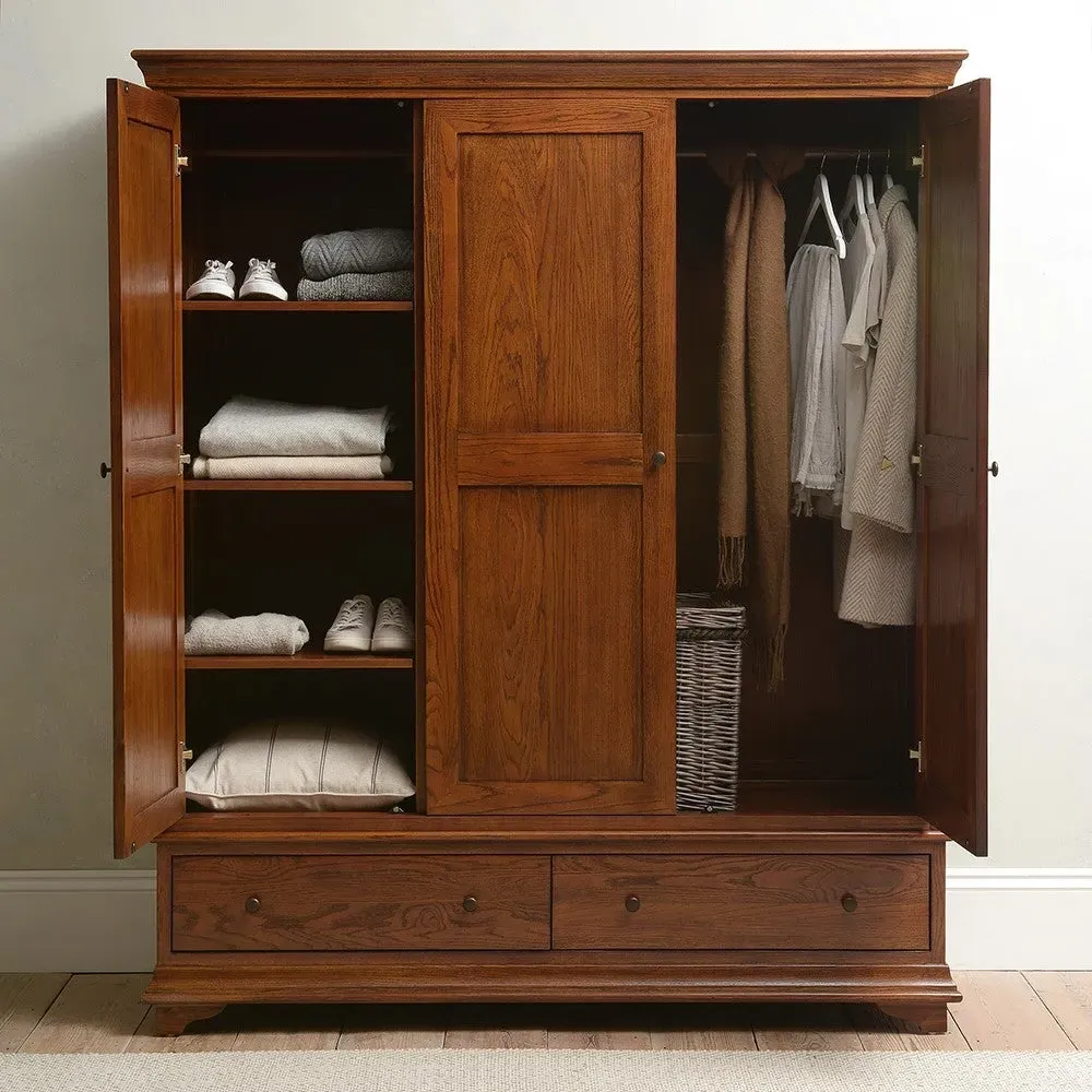 Winchcombe Triple Wardrobe - Dark Oak image