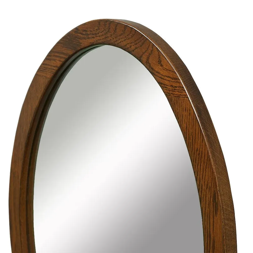 Winchcombe Vanity Mirror with Storage - Brown, Oak