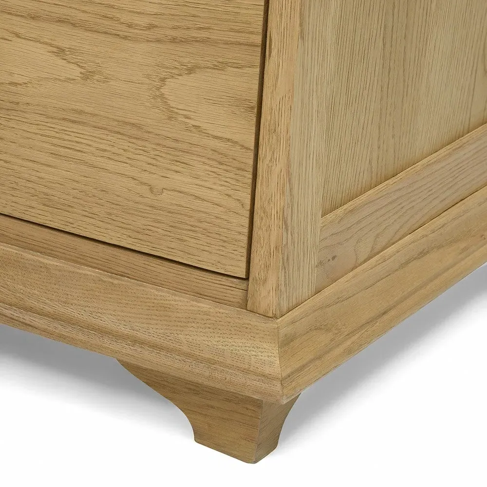 Vanity Tallboy with Storage - Oiled Oak