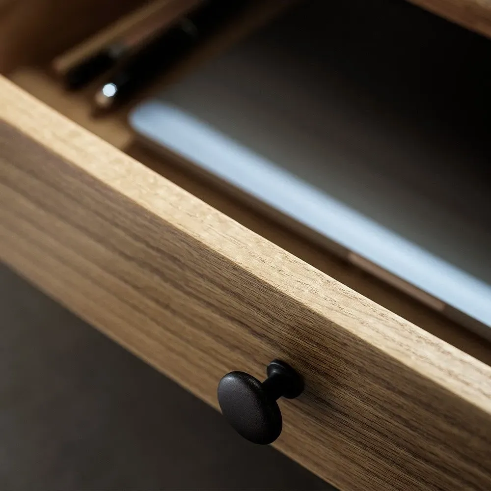 Winchcombe Bow-Front Dressing Table - Oiled Oak