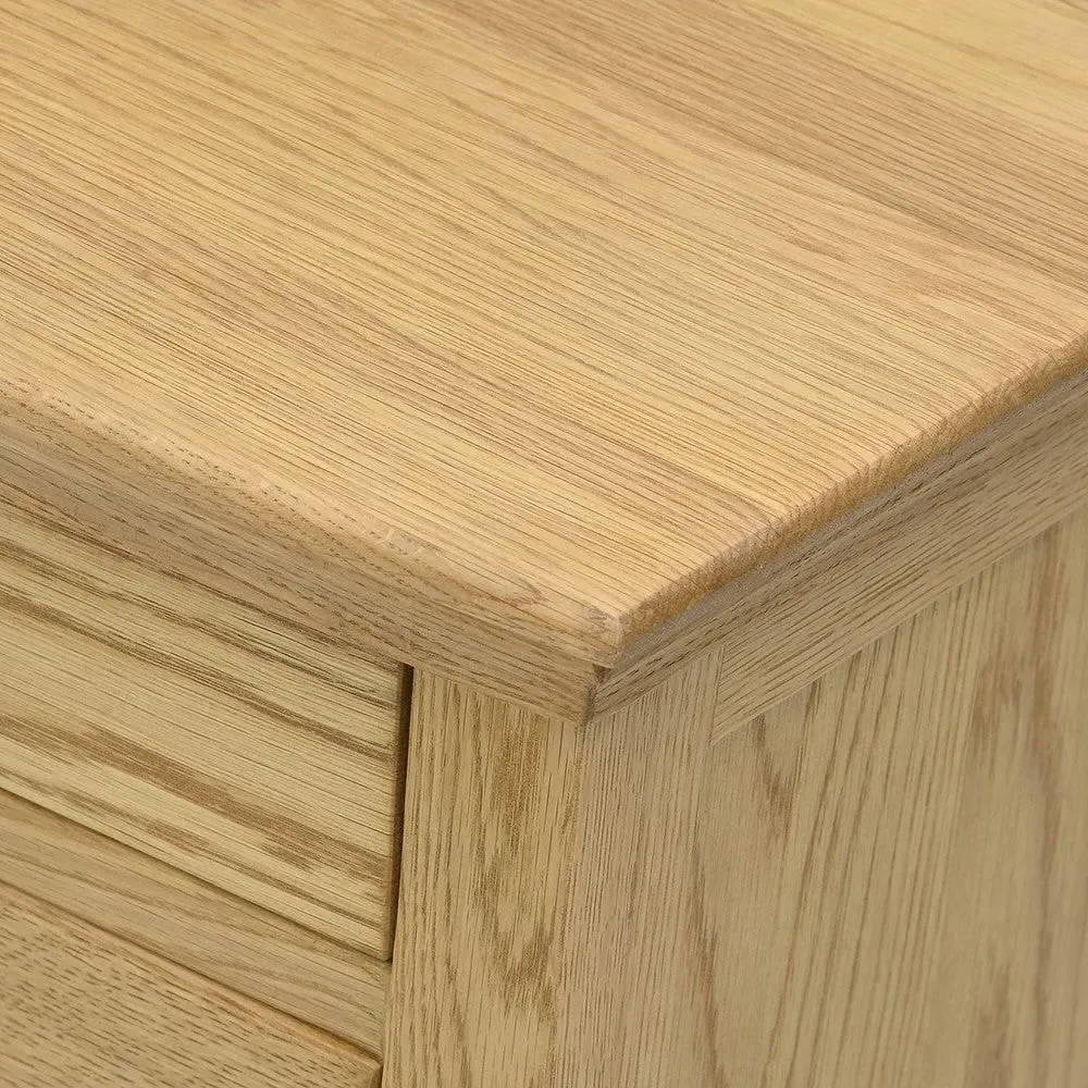 Winchcombe Bow-Front Dressing Table - Oiled Oak