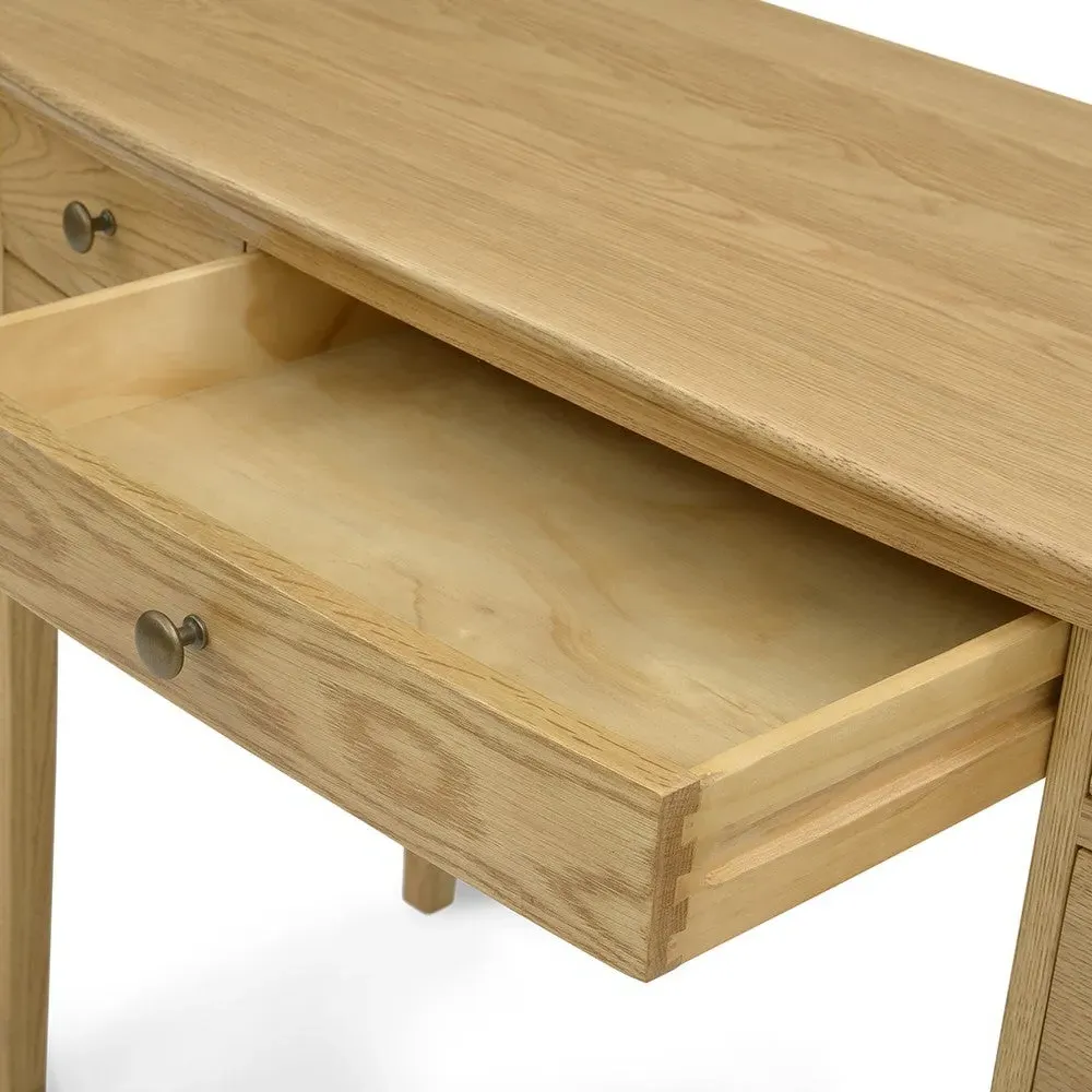 Winchcombe Bow-Front Dressing Table - Oiled Oak