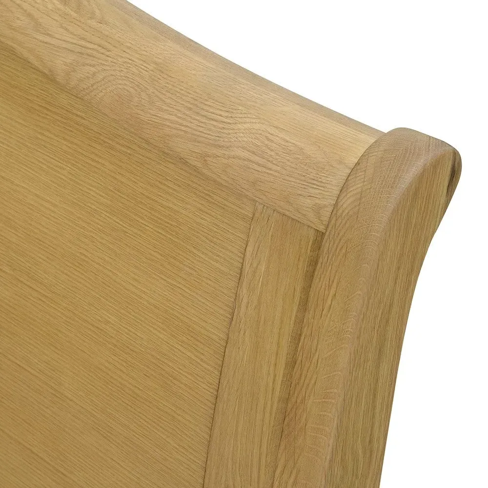Winchcombe Double Sleigh Bed - Oiled Oak