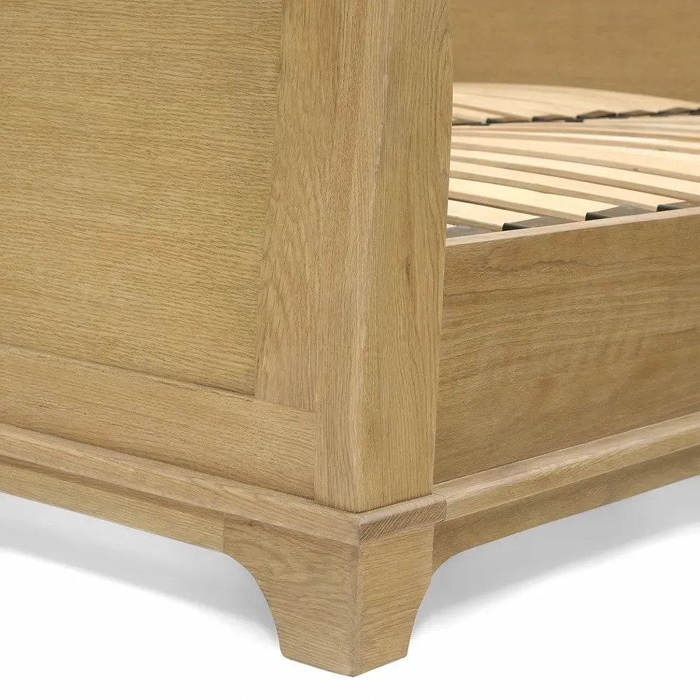 Winchcombe Double Sleigh Bed - Oiled Oak