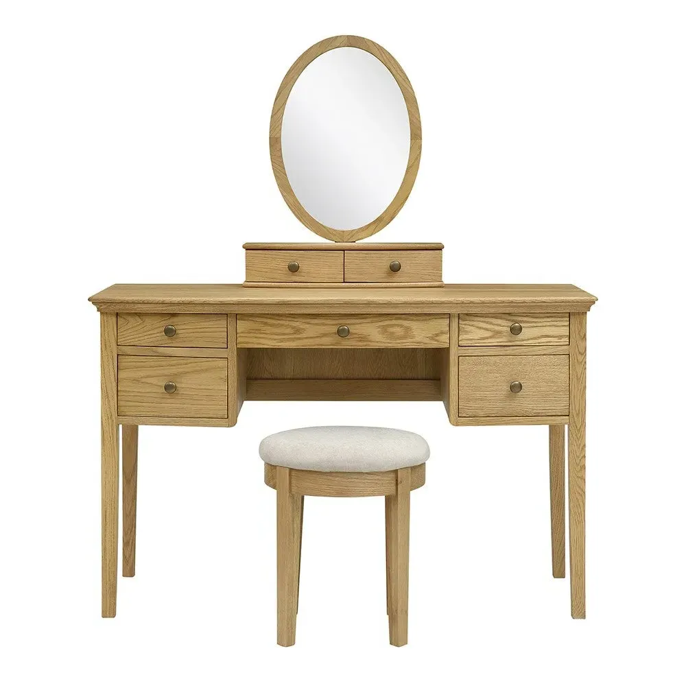 Winchcombe Dressing Table Stool - Oiled Oak