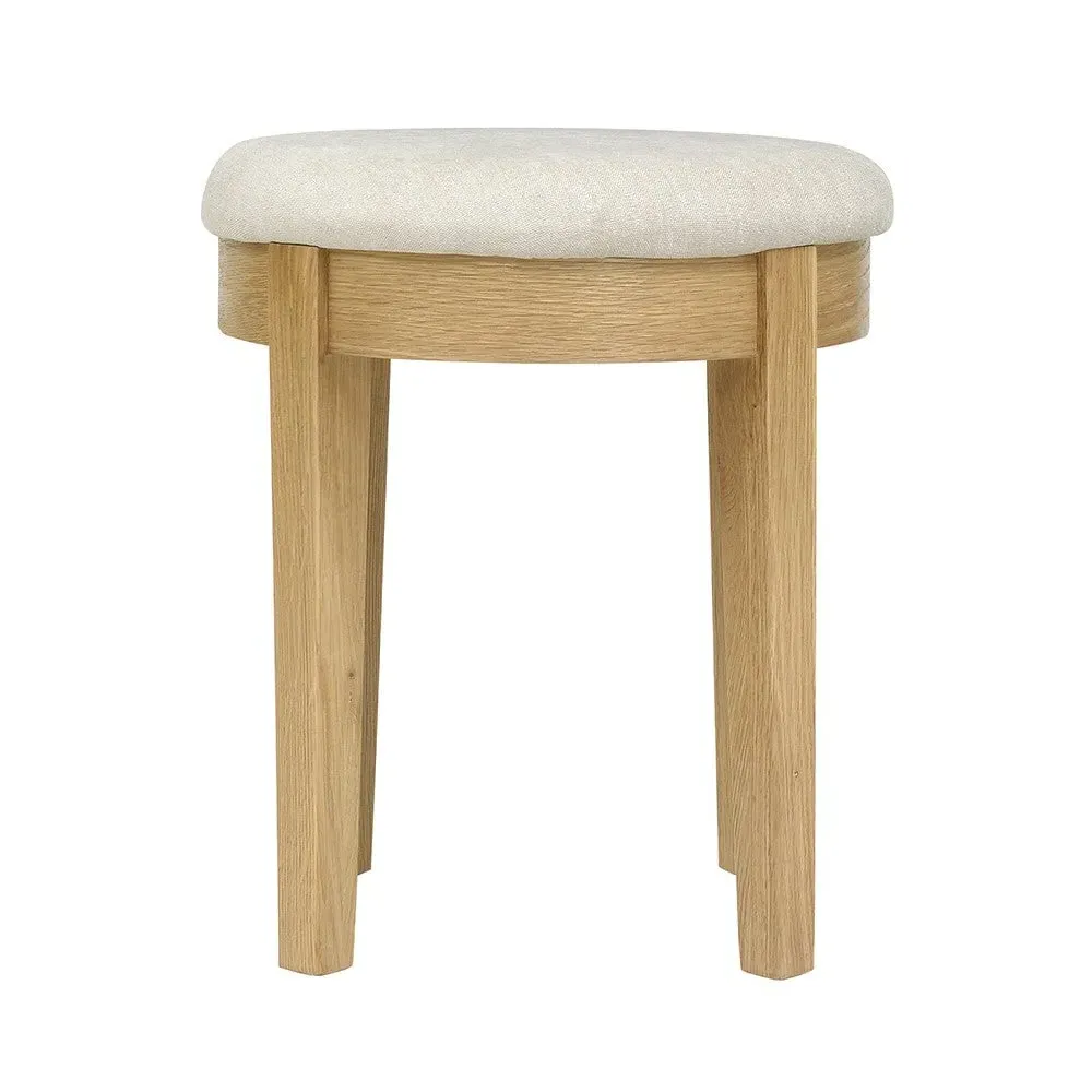 Winchcombe Dressing Table Stool - Oiled Oak image