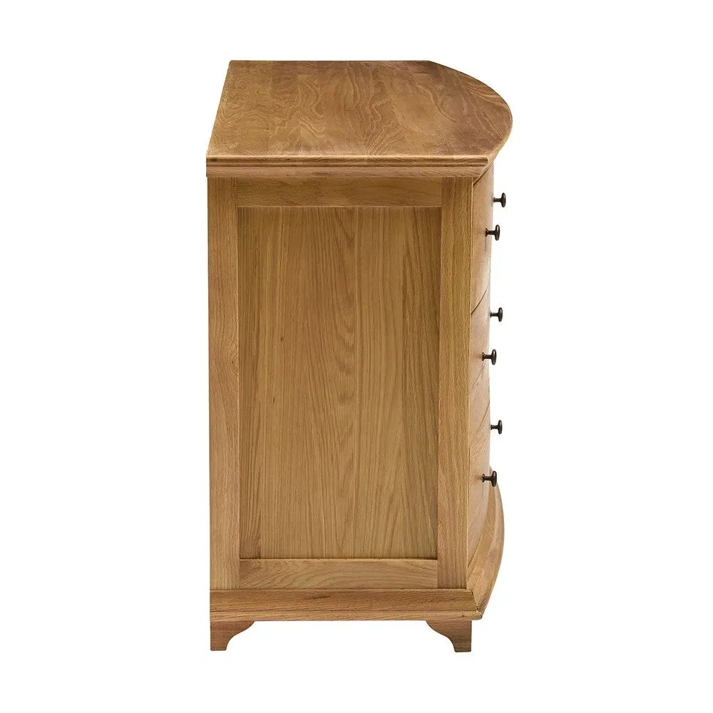 Winchcombe Low and Wide 6 Drawer Chest - Oiled Oak