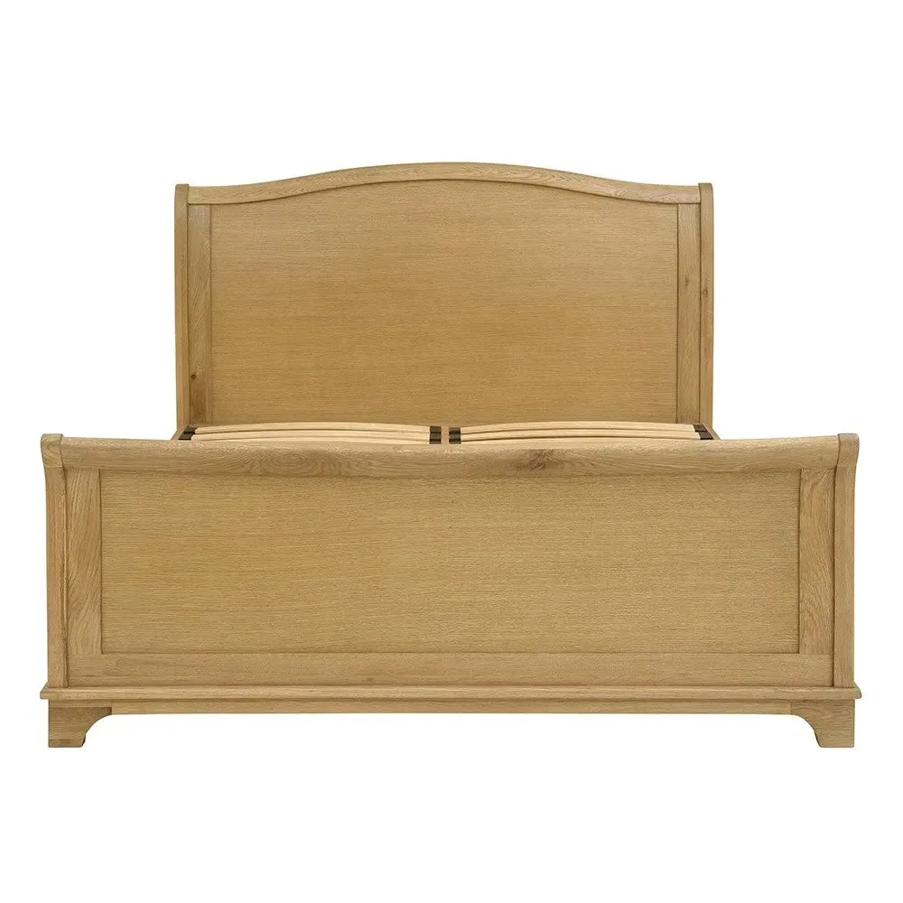 Winchcombe Super King Sleigh Bed - Oiled Oak