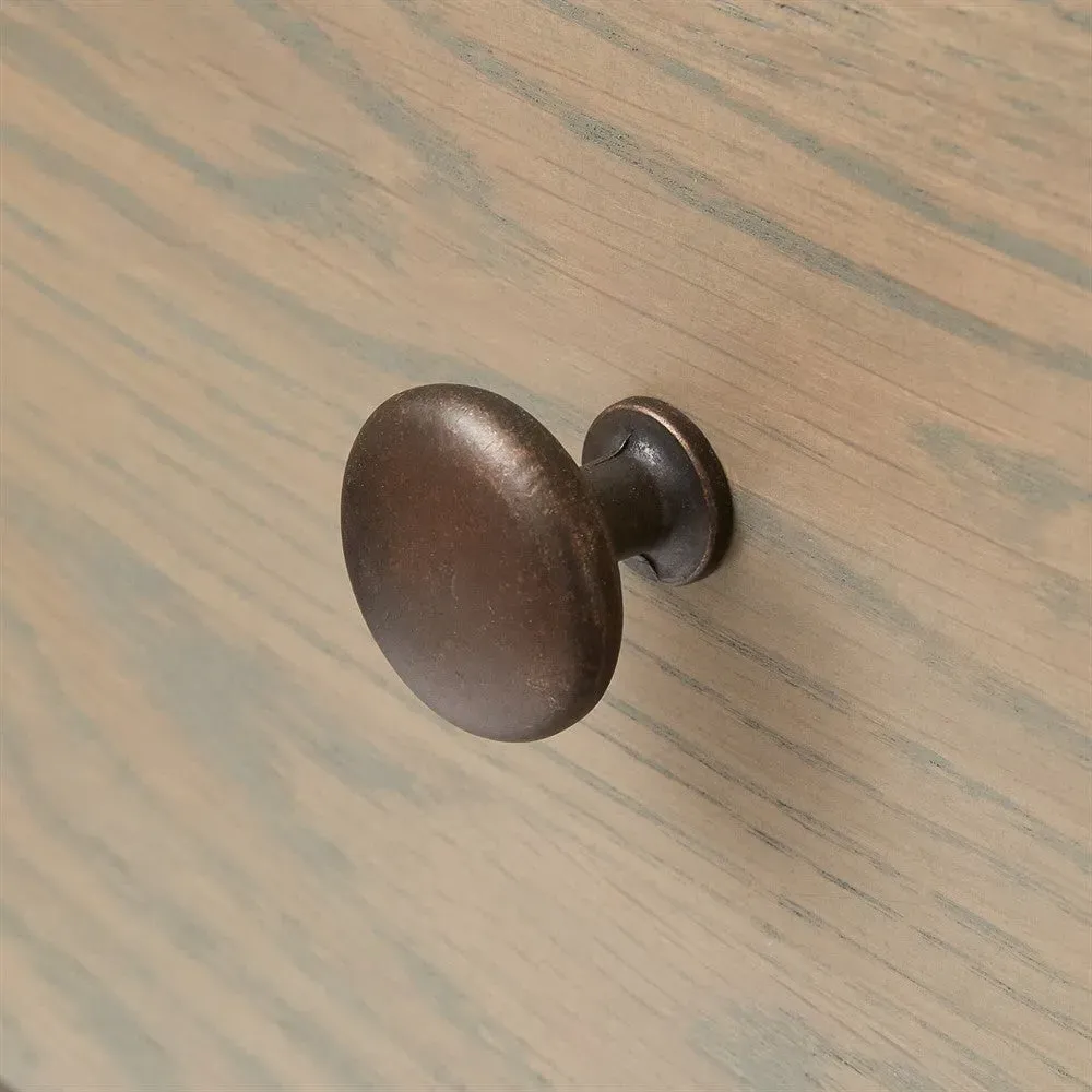 Low Wide 6 Drawer Chest - Brown, Oak