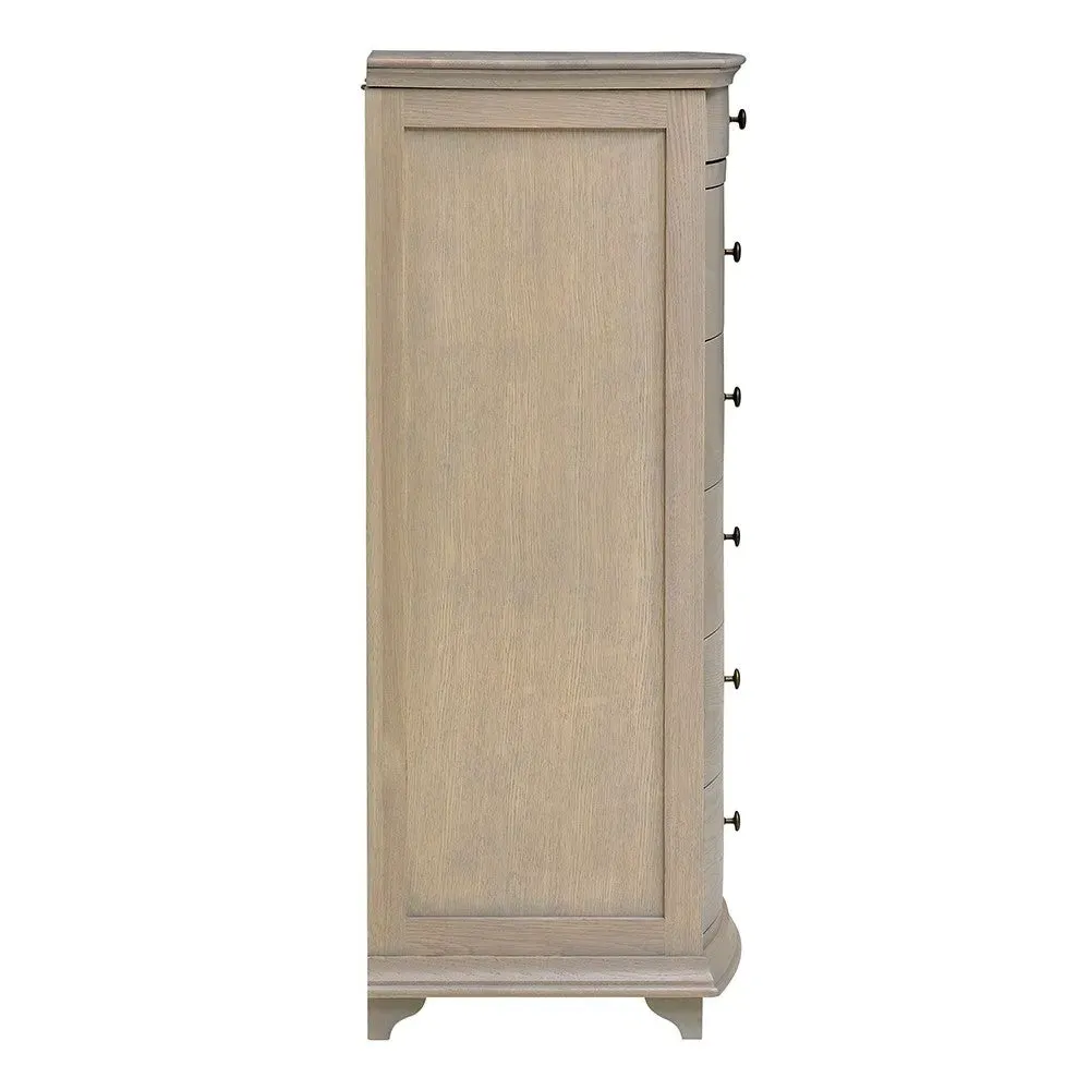 Vanity Tallboy with Storage - Smoked Oak