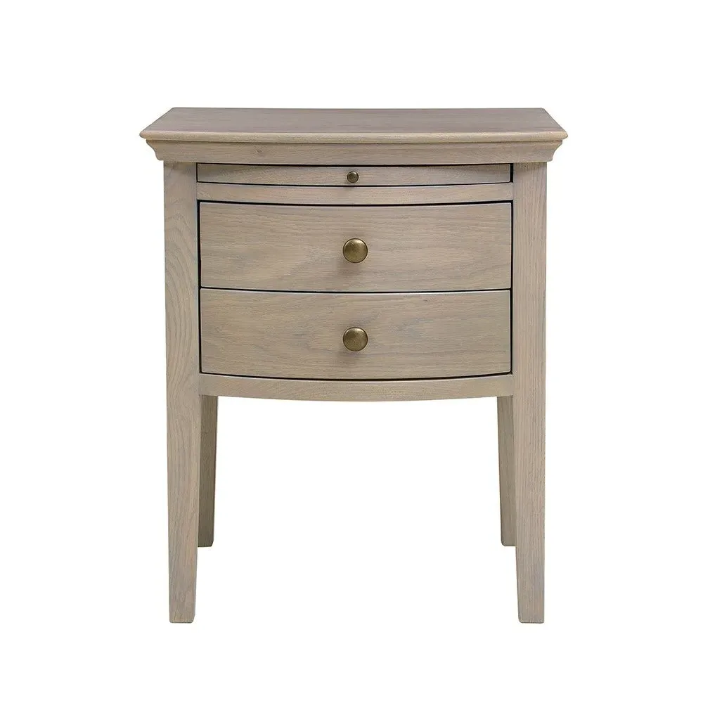 Winchcombe 2 Drawer Bedside Table - Smoked Oak