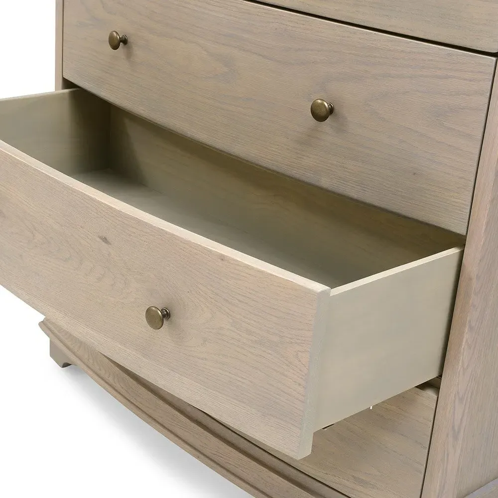 Winchcombe 5 Drawer Chest with Soft-Close - Smoked Oak