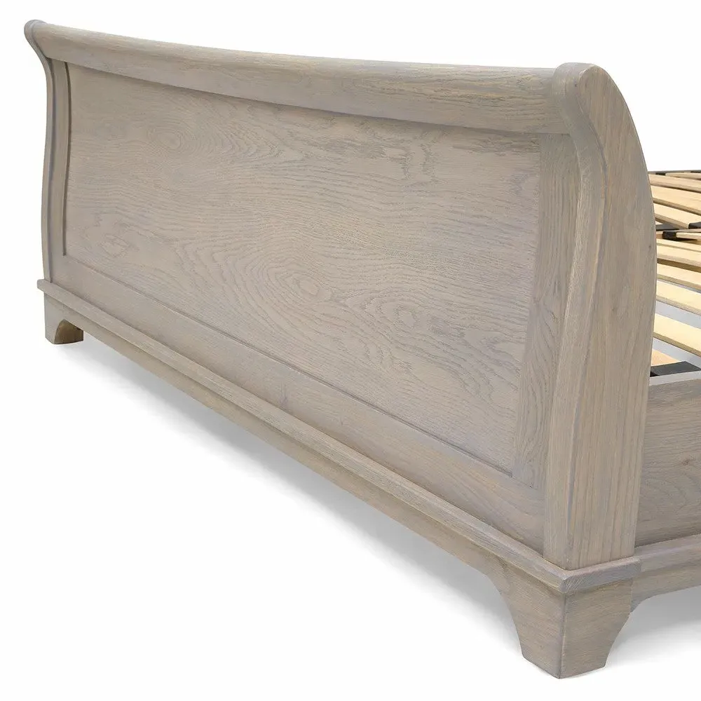 Winchcombe Double Sleigh Bed - Smoked Oak