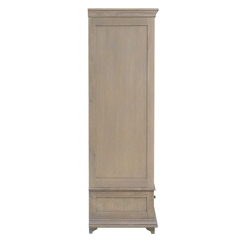 Winchcombe Double Wardrobe with Drawer - Smoked Oak