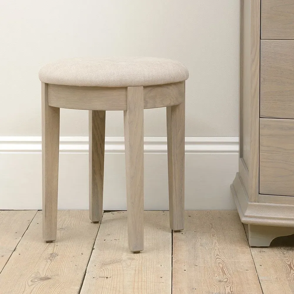 Winchcombe Dressing Table Stool - Smoked Oak