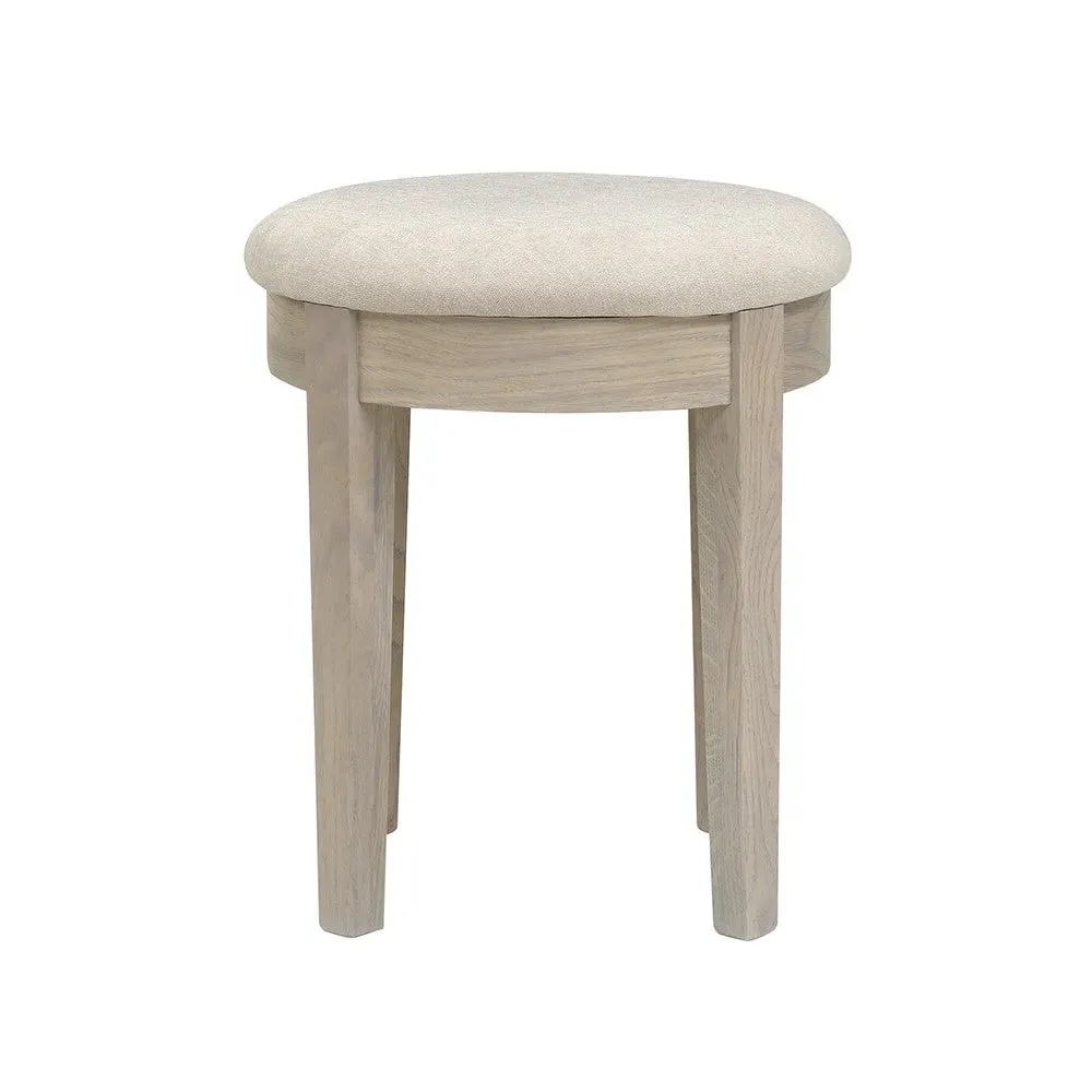 Winchcombe Dressing Table Stool - Smoked Oak image